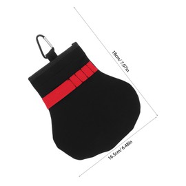 BESPORTBLE Golf Tee Storage Organizer Bag Durable Accessory Pouch with Portable Hook for Easy Access for Keeping Golf Tees and Accessories Organized for Men and Women