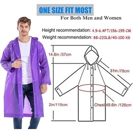 GUKOY Poncho Impermeabile da Uomo e da Donna, 2 Pezzi EVA Rainwear Rain Cape per Escursionismo Campeggio Ciclismo Viaggio