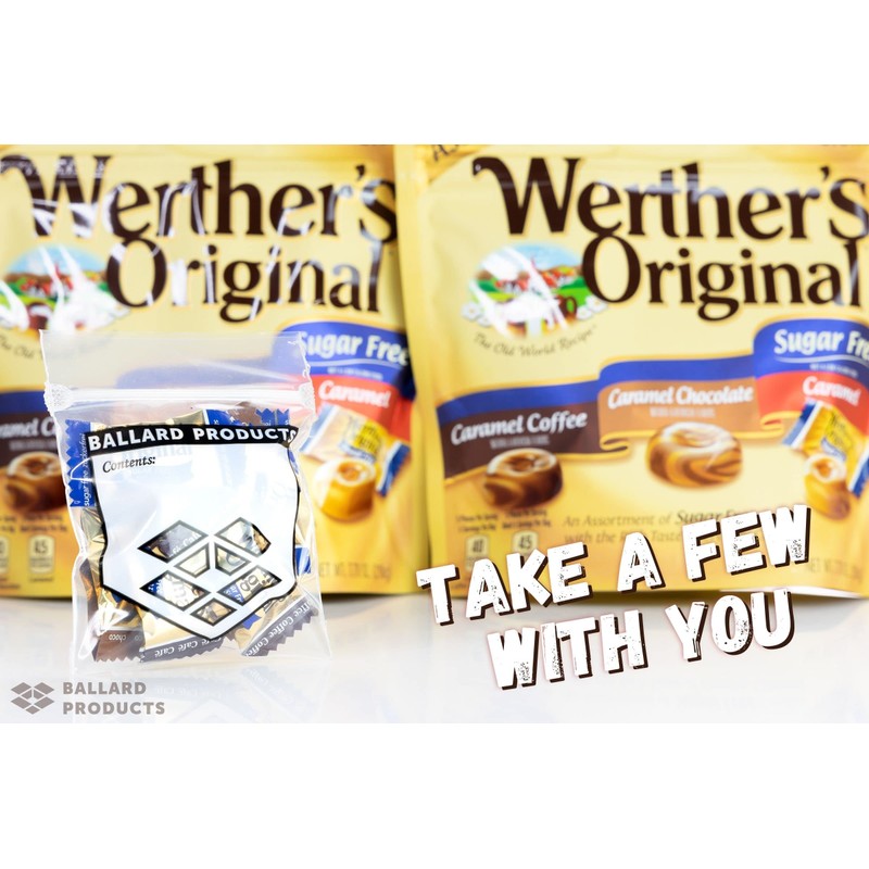 Werther's Original Sugar Free Assorted Candy Pack of 2 Bags