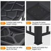 Yaheetech Multifunctional Fire Pit Table 32in Square Metal Firepit Stove