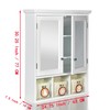 YLIEHS Multi-Functional Bathroom Storage Cabinet with Mirrors, Adjustable Shelves &