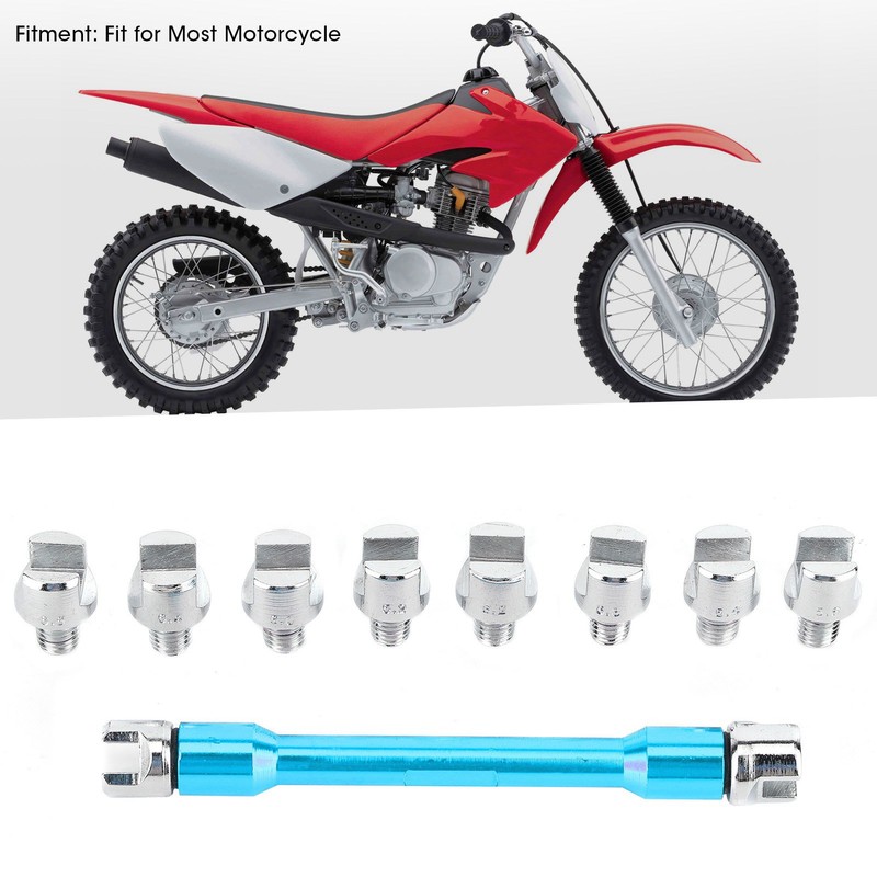 Motorcycle Spoke Wrench CNC Spanner Set 5.0‑6.8 Length 93mm/3.7in for