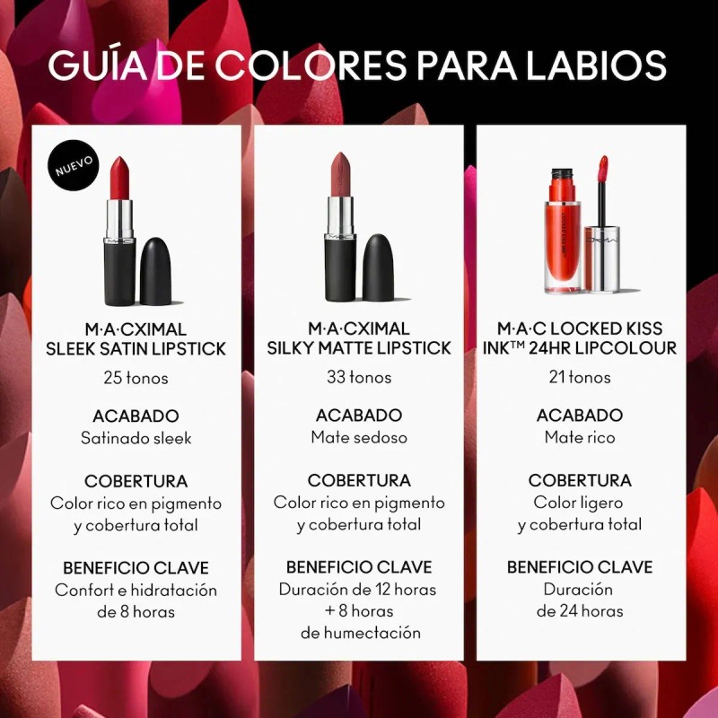 Labial Macximal Sleek Satin 3.5g Mac Cosmetics