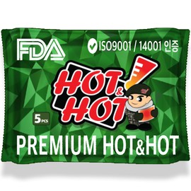 Hot&amp;Hot Cold Weather Insulator Military Hot Pack Large Capacity 150g 50 Sheets (5 x 10 Packs) / 핫앤핫 혹한기형 보온대 군용 핫팩 대용량 150g 50매(5개*10팩)