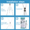 WAWOHERRNS 4 Pack Adjustable Tripod X Banner Stand, 23 x