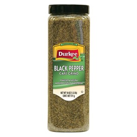 Durkee Cafe Grind Black Pepper - 18 oz.. container, 6 per case