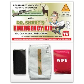 SHART Hunting Hunter Wet Fart Emergency Kit - Funny Gift Gag Joke Party Favors - Outdoorsman, Sportsman, Camo, Camping, Gear, Deer (2)