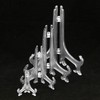 Punhung 20 Pack Clear Plastic Easel Plate Stands Holders Display