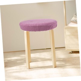 Cabilock Elastic Cover for Chairs Bar Office Chair Round Stool Vanity Stool Cover Round Stool Covers Round Stool Seat Cushion Stool Cushion Round Purple Tub Chair Covers Circle Cover Chair