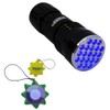HQRP UV Flashlight 21 LED 380 nm Wavelength for Search