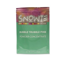 Snowie - All Natural Powdered Snow Cone Flavor Concentrate - Just Add Water! - Bubble Trubble Pink (Pint)