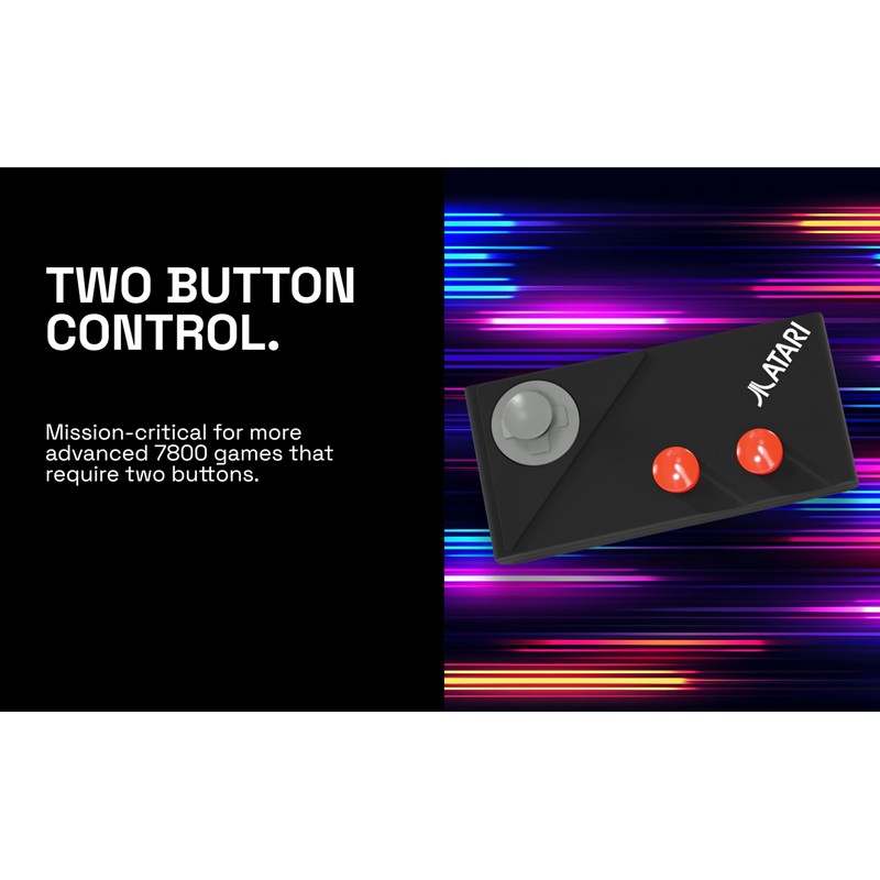 Official Atari 7800+ Console & Wireless Controller - HDMI Output