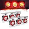Partsam 2Pcs 54 LED Truck Trailer Tail Lights Bar with