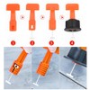 Tile Leveling System Kit,300pcs Reusable 1/16" Tile Leveler Spacers+1500pcs Cross-shaped