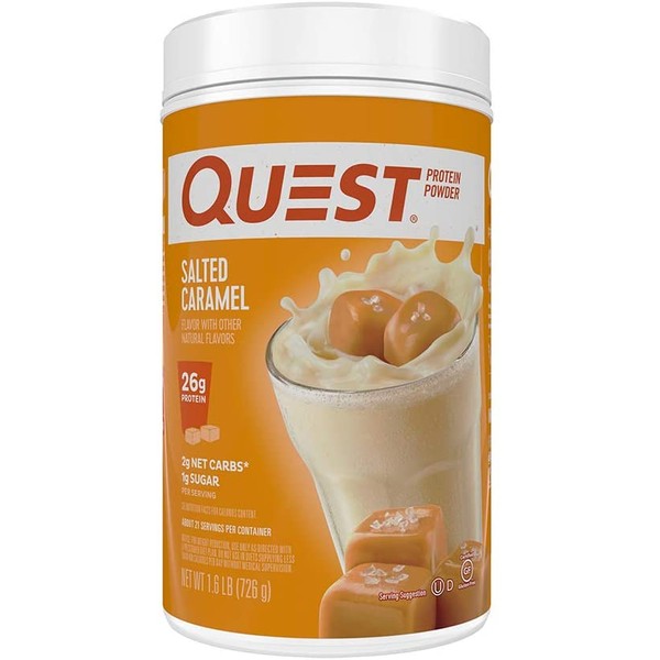 Quest Nutrition Salted Caramel Protein Powder, High Protein, Low Carb, Gluten Free, Soy Free, 25.6 Ounce (Pack of 1)
