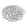 sourcing map Stainless Steel 304 Hardened Proof Coil Chain 1m