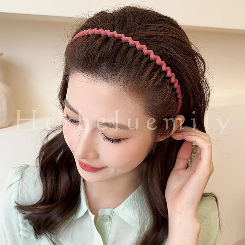 Herbeluemily HM-0094-R01-RD Headband, Comb, Bangs, Unisex, Skin Care, For Face