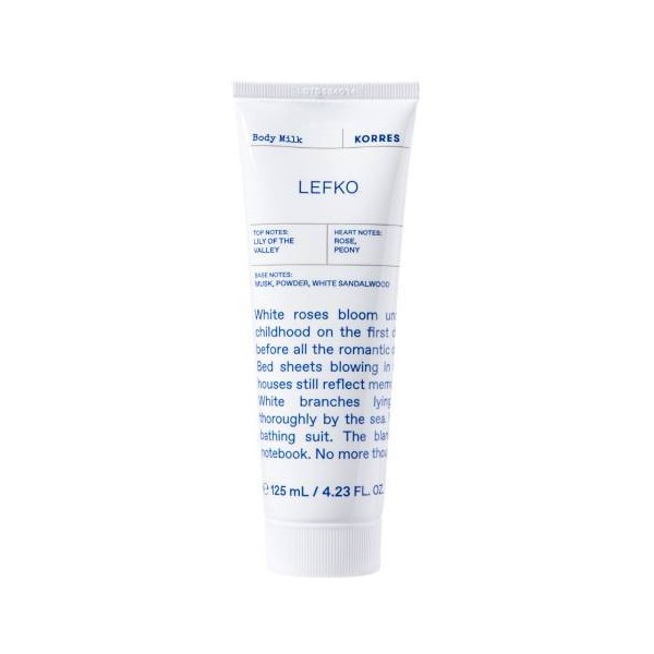 Korres Lefko Body Milk, 125ml