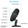 Cyber Acoustics Premium USB Microphone with Dual Recording Patterns -