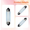 Lanuovx 10 Pack Frosted Festoon Bulb Sv8.5-8 T3.25 10X44mm, 24V
