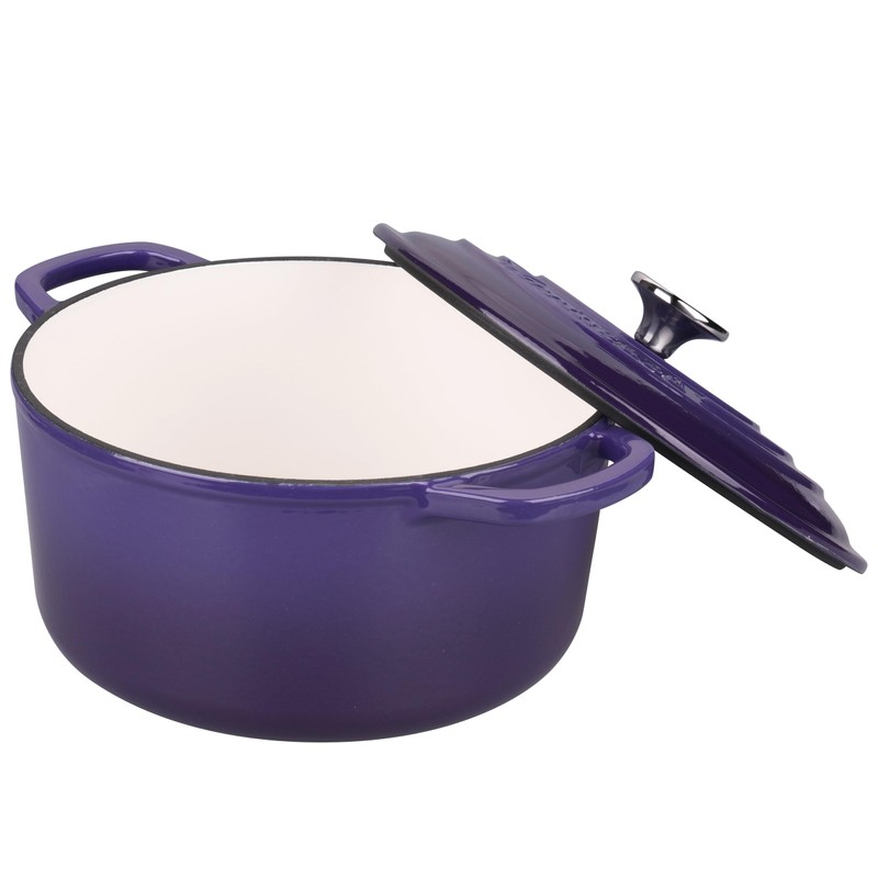 VORRINGARD Enameled Cast Iron Dutch Oven Pot with Lid, for