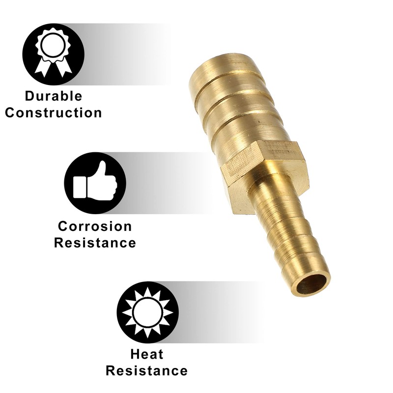 X AUTOHAUX 14mm - 8mm Straight Hose Mouth Straight Barbed