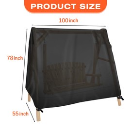 Skyrun Outdoor Swing Cover for A-Frame-Waterproof 420D Oxford, Outdoor Hammocks & Patio Furniture 100x55x78 Inch