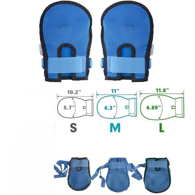 Manoplas de seguridad de retención de demencia, guantes de control