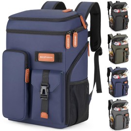 Insulated Cooler Backpack,33 Cans Multifunctional Double Deck Leakproof Cooler Bag with Sternum Strap,Large Capacity Lightweight Travel Camping Beach Backpack Cooler Ice Chest for Men Women