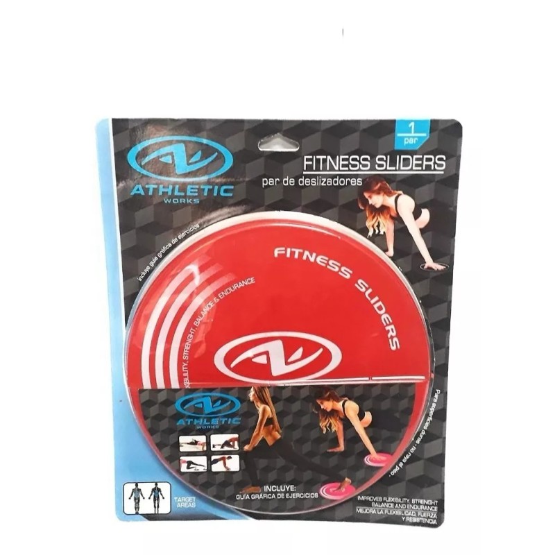 AW Fitness Sliders Deslizadores Athletic Works Colors