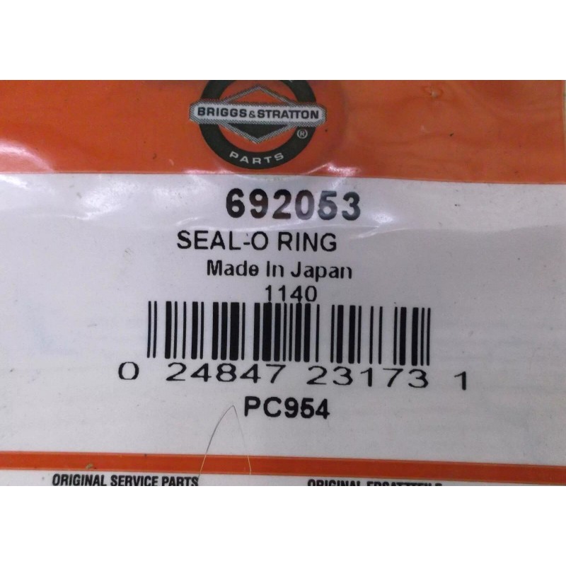 BRIGGS & STRATTON O RING FOR SMALL ENGINE 692053