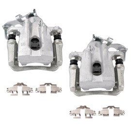 TRQ Rear Brake Caliper Set Compatible with 2010-2015 Toyota Prius