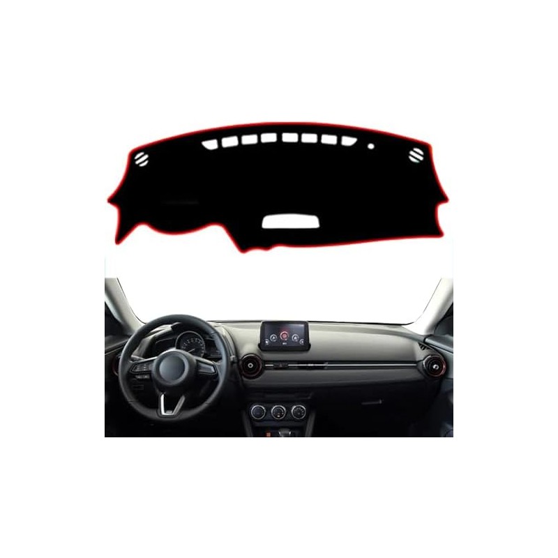Compatible con Mazda CX-3 CX3 2016-2019, cubierta para salpicadero de
