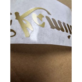 Takamine Pickguard Sticker Logo Gold