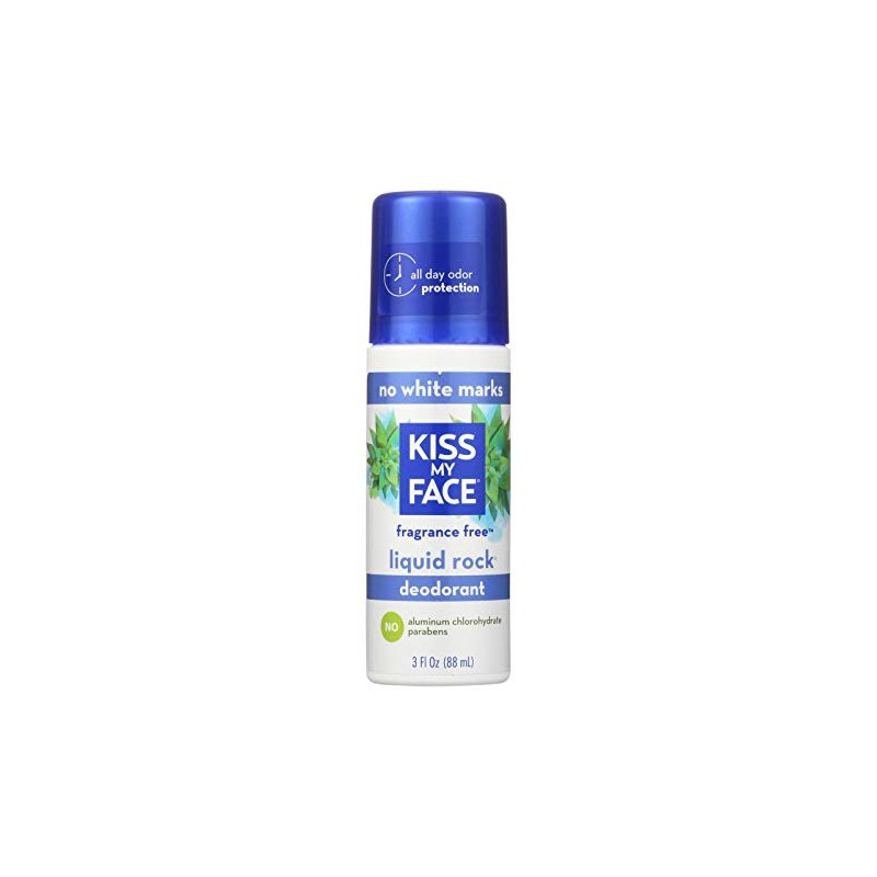 Kiss My Face 0990648 Deodorant Liquid Rock Roll-On Fragrance Free