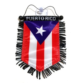 Puerto Rico flag for car Puerto Rican accessories mini banner hanging decoration for cars home wall door window