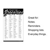 Guajolote Prints Grocery List Magnet Pad for Fridge (Black) Funny