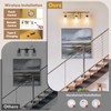Battery Operated Wall Sconce, 3-Light Dimmable Rechargeable Wireless Vanity Light