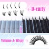 False Eyelashes Clusters 100D Eyelash Clusters Individual Eyelash Extension