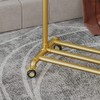 DR.IRON Gold Pipe Clothing Rack Garment Rack with Bottom Shelf