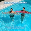 XLYLKS 2 Pack Inflatable Swim Pool Noodles, Premium Fabric-Covered Swim