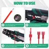 Twidec/100PCS Nylon Spade Connectors Kit 22-10 Gauge Male and Female