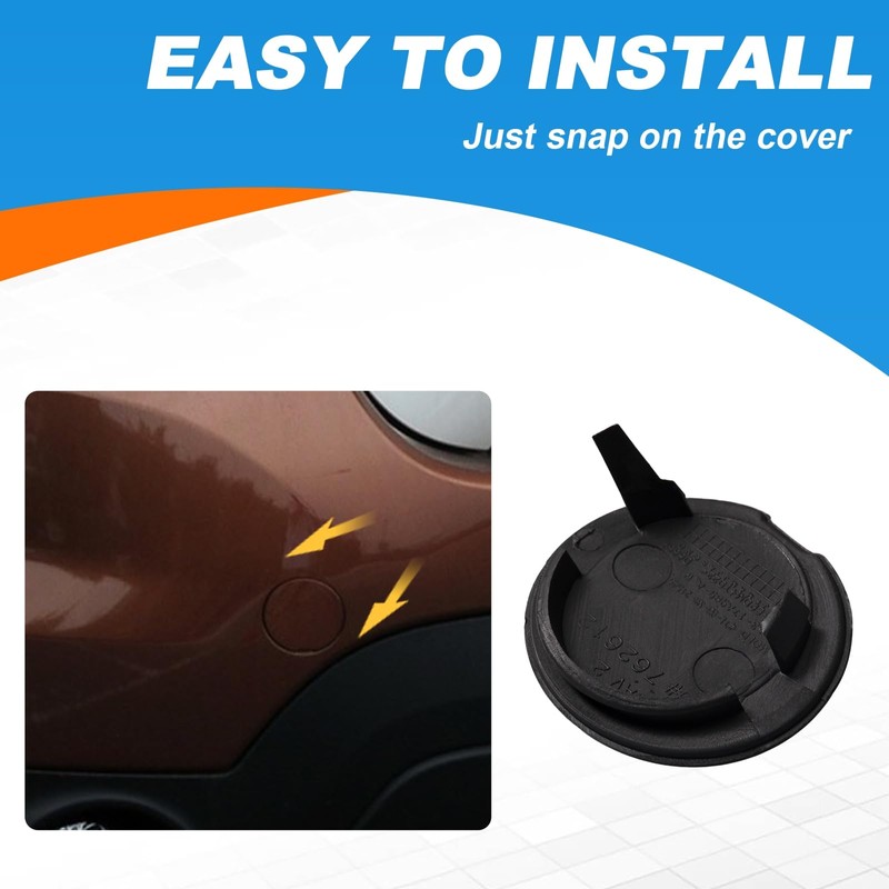 Front Bumper Tow Hook Cover Towing Eye Cap Fit for