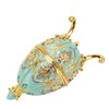 Egg Trinket Box Enamelled Jewelry Box Zinc Alloy Exquisite Jewelry