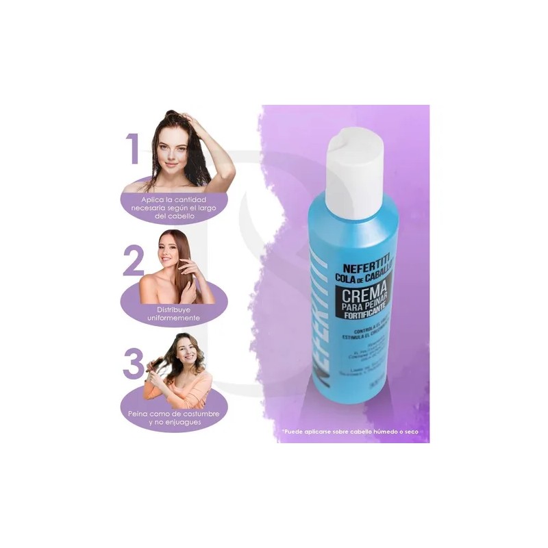 Crema Para Peinar Cola De Caballo Sin Parabenos Nefertiti