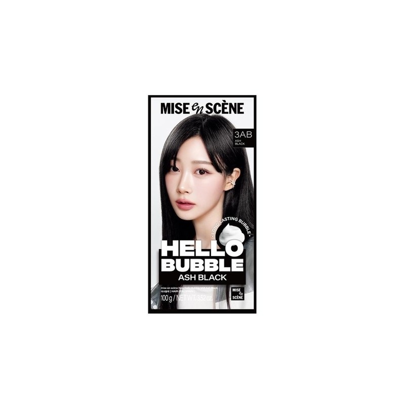 Mise-en-scène New Hello Bubble 3AB Ash Black 100g / 미쟝센
