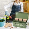 Zenymb Seed box, Seed storage box, Garden seed organizer