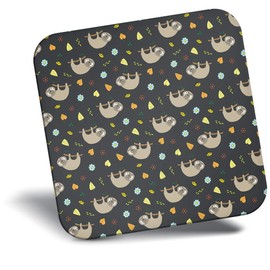 Destination Vinyl ltd Fridge Magnet - Tiny Sloths Pattern Cute Funny Animal for Office, Cabinet and Whiteboard, Magnetic Stickers, 46368