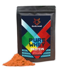 Redextreme Pur Whey Vanille – 100% natürliches Molkeprotein mit Bio Astaxanthin