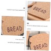 Ciieeo 1set Wooden Cup Pads Heat Resistant Cork Coasters Bread